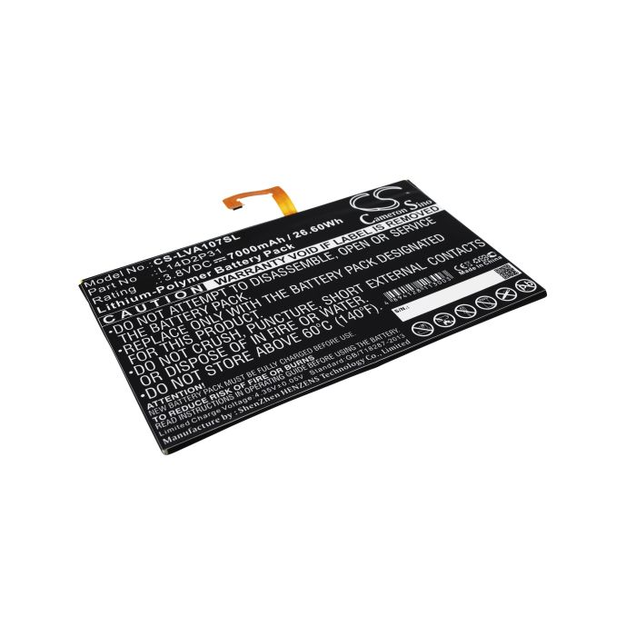 Lenovo A10-70, A10-70F, Tab 2 A10-70 Tabletin Akku