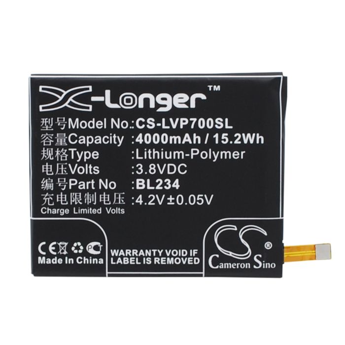 Lenovo P70t akku 4000 mAh Lenovo P70t akku 4000 mAh