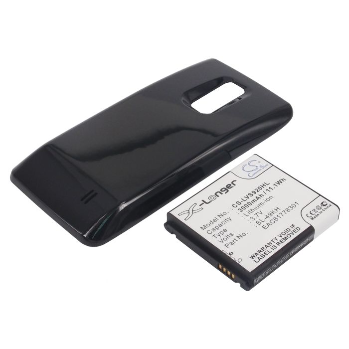 LG VS920, Spectrum, Spectrum VS920, Spectrum VS920 4G LTE Tehoakku Laajennetulla takakannella 3000 mAh