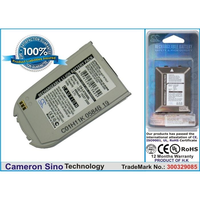 LG 7030, LG7030, G7030 / hopea akku 650 mAh