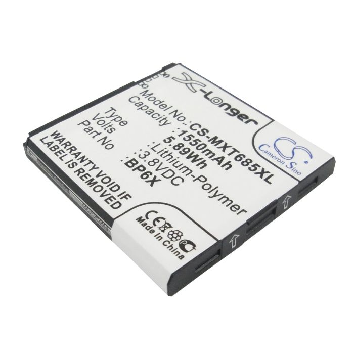Cameron Sino tarvikeakku Motorola Pro, Pro Plus, Pro+ akku 1550 mAh