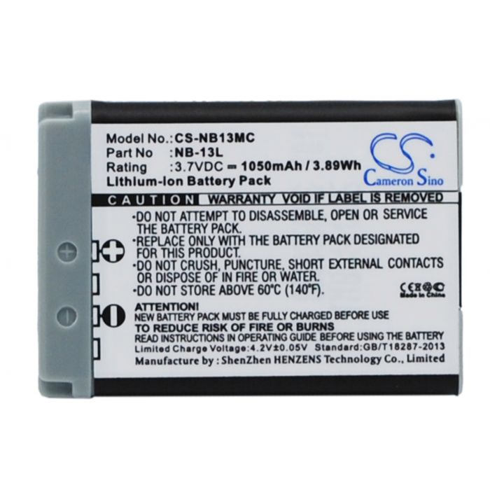 Canon NB-13L akku 1050 mAh Canon NB-13L akku 1050 mAh
