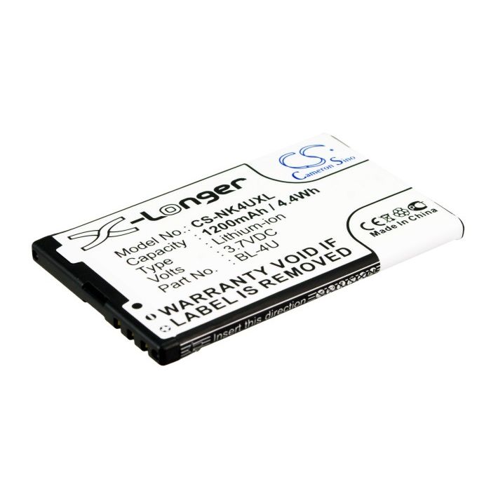 Nokia BL-4U yhteensopiva akku 1200 mAh