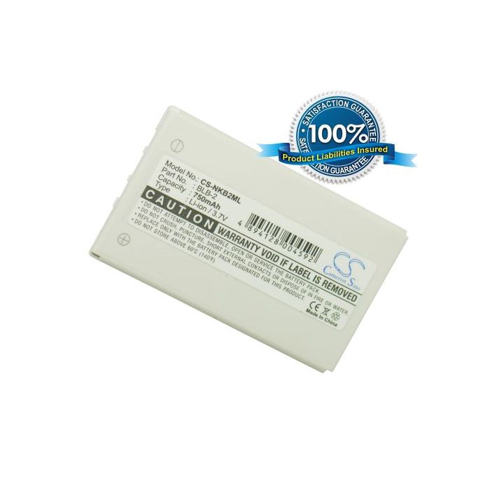 Nokia BLB-2 yhteensopiva akku 750 mAh