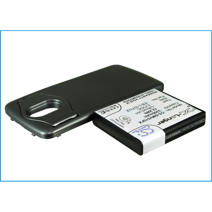 Samsung Nexus 4G LTE tehoakku erillisellä laajennetulla mustalla takakannella 3300 mAh