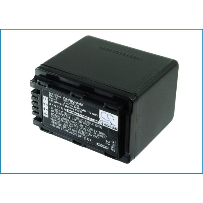 Panasonic VW-VBK360 akku - 3400 mAh