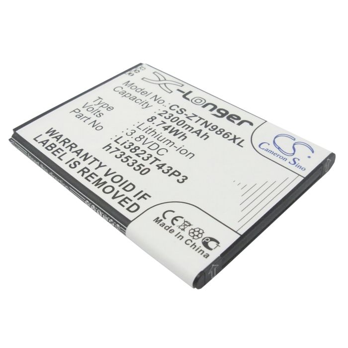 ZTE Blade Q Maxi, Grand X Z777, Imperial 2 akku 2300 mAh