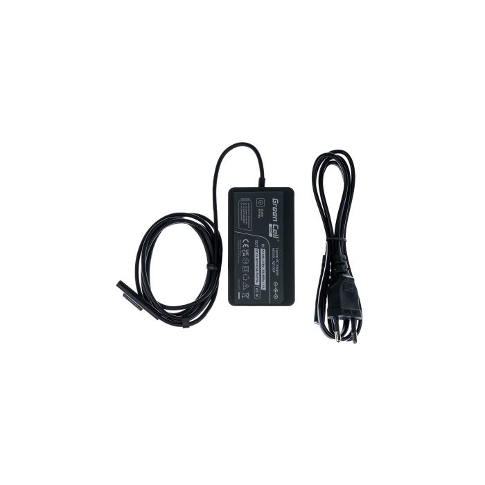 Green Cell Microsoft Surface Pro 4 / 5 / 6 / 7 laturi A1706 - 65W 15V 4A - UUSI ERÄ 12/2025