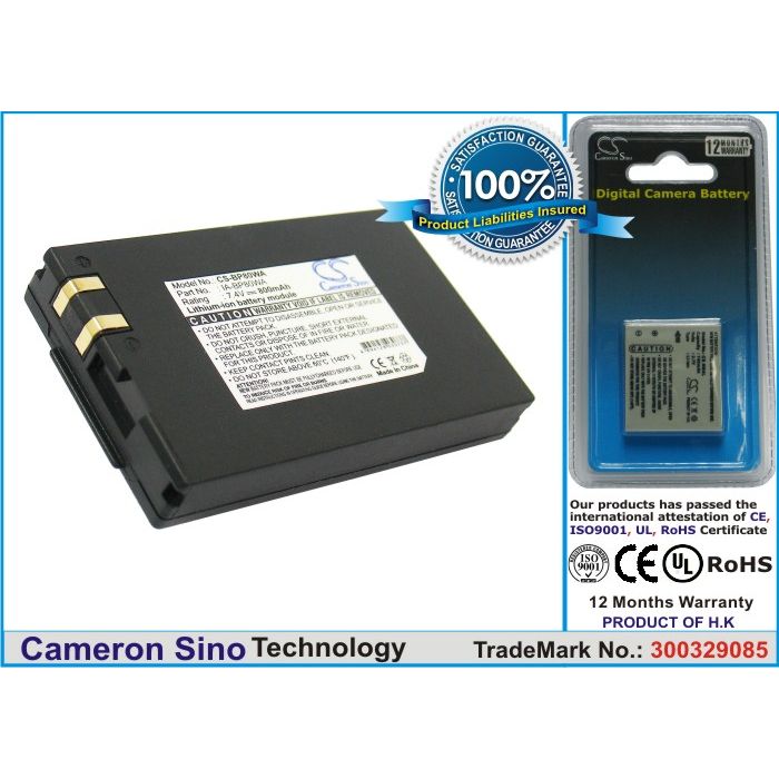 Samsung SLB-0837B, SLB-0837(B) yhteensopiva akku - 800 mAh