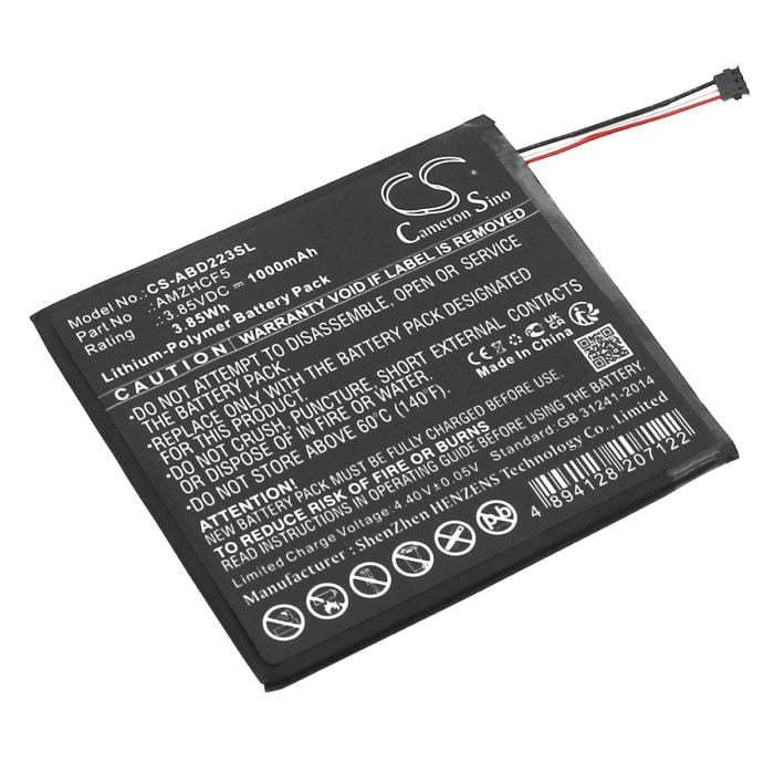 Amazon ekirjan Kindle 11th 2022 / C2V2L3 yhteensopiva akku 1000mAh