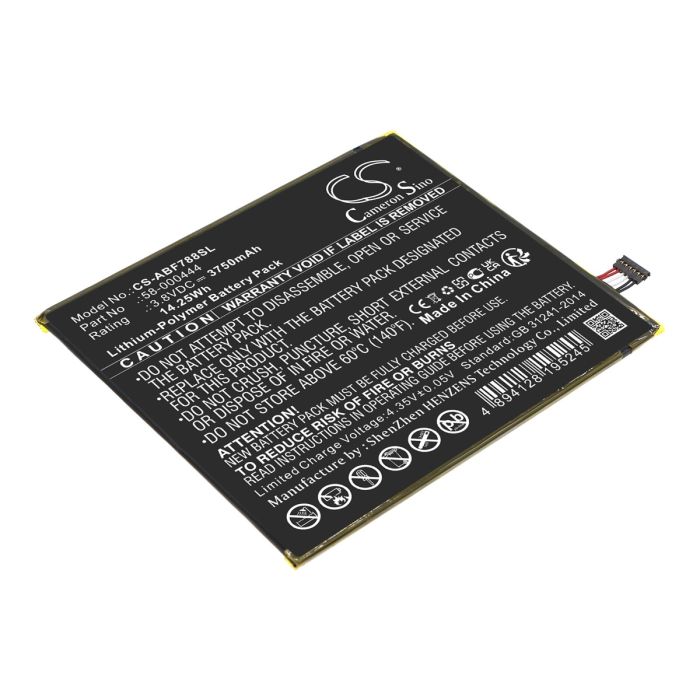 Amazon kindle Kindle Fire 7 2th / P8AT8Z yhteensopiva akku 3750mAh