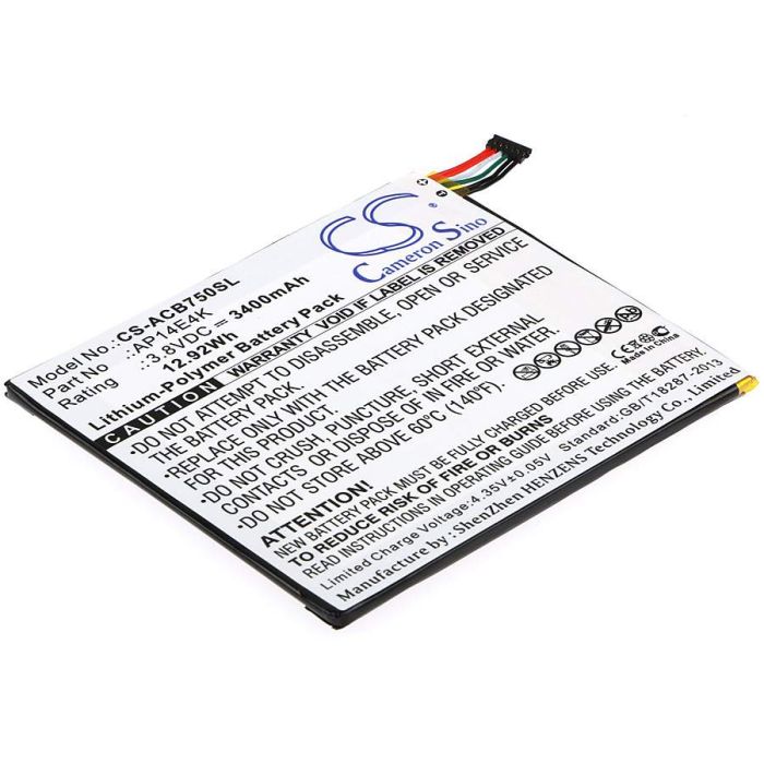 Acer Iconia One 7 B1-750 akku 3400mAh