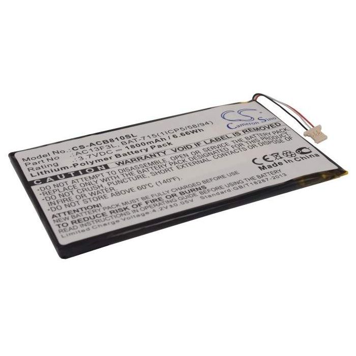 Acer B1-A71, Iconia B1-A71, Iconia B1-A71-83174G00nk Tabletin Akku