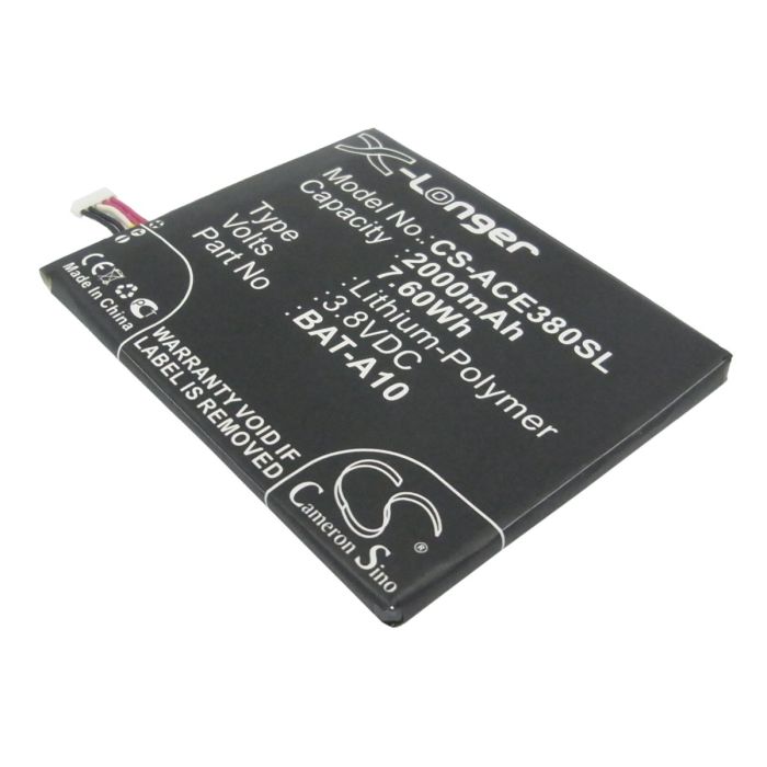 Acer puhelimen Liquid E3 / E380 yhteensopiva akku 2000mAh