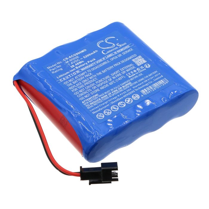Aricon lääketieteellisen laitteen M-9000E / M9000E yhteensopiva akku 5200mAh