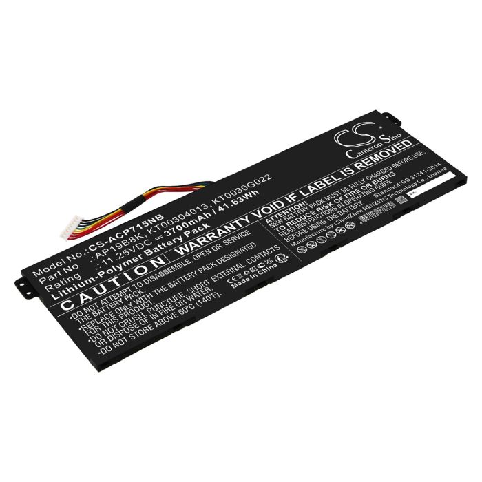 Acer kannettavan tietokoneen TravelMate P2 TMP215-52-59AJ / TravelMate P2 TMP214-51-56ZM yhteensopiva akku 3700mAh