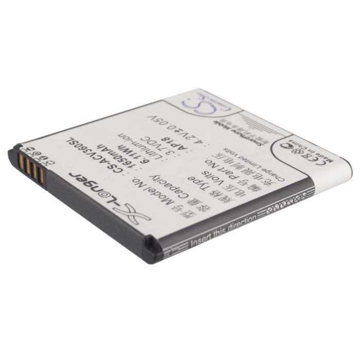 Acer puhelimen Liquid E1 / Liquid E1 Dou yhteensopiva akku 1650mAh Acer puhelimen Liquid E1 / Liquid E1 Dou yhteensopiva akku 1650mAh