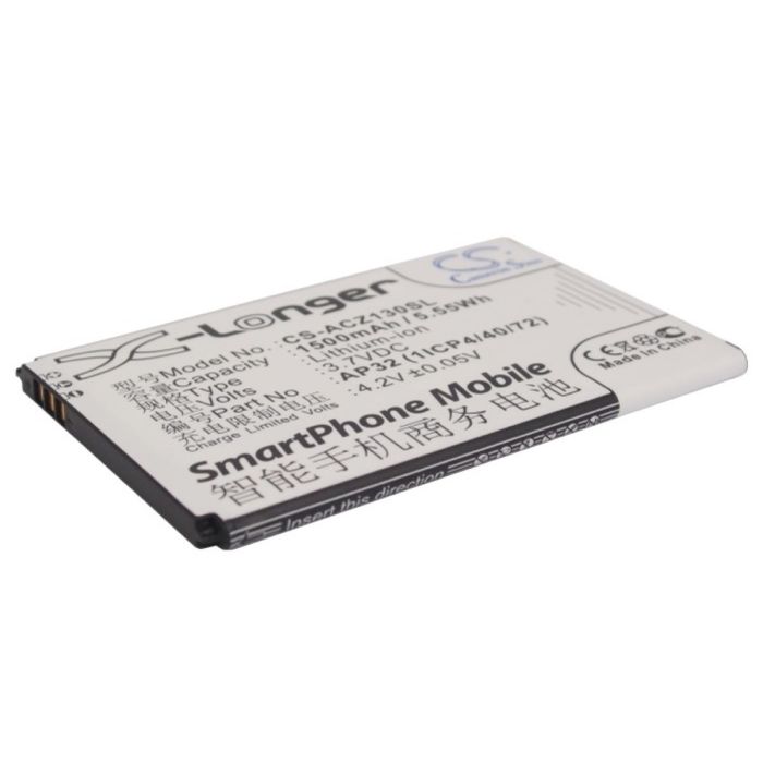 Acer puhelimen Liquid Z3 / Z130 yhteensopiva akku 1500mAh Acer puhelimen Liquid Z3 / Z130 yhteensopiva akku 1500mAh