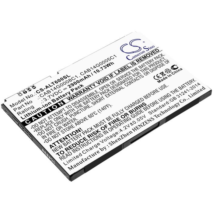 Alcatel tablettien One Touch T60 / OT-T60 yhteensopiva akku 2900mAh