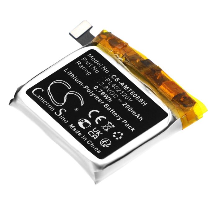 Amazfit älykellon Bip / A1608 yhteensopiva akku 200mAh Amazfit älykellon Bip / A1608 yhteensopiva akku 200mAh