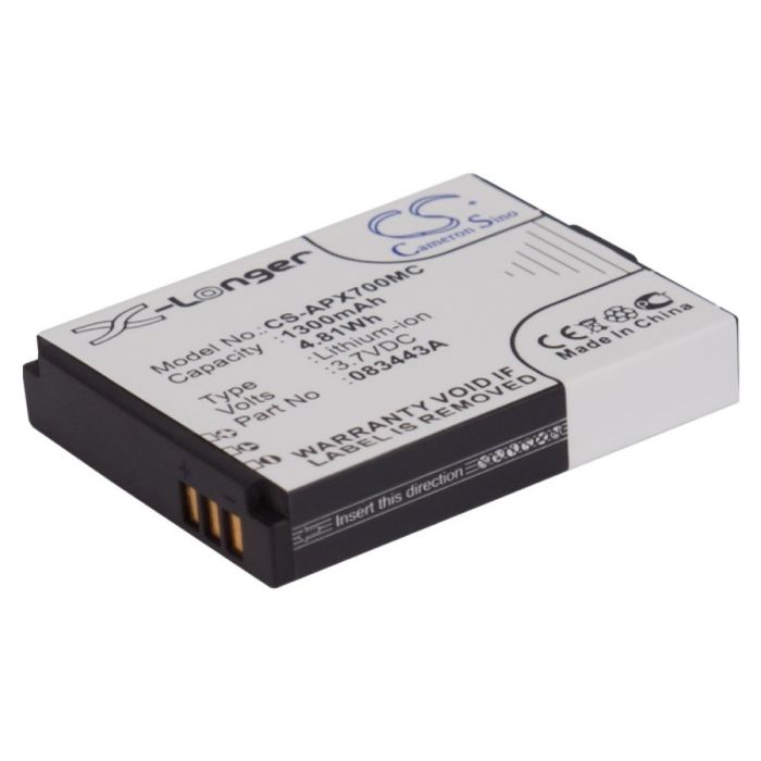 Actionpro kameroiden X7 / ISAW A1 yhteensopiva akku 1300mAh
