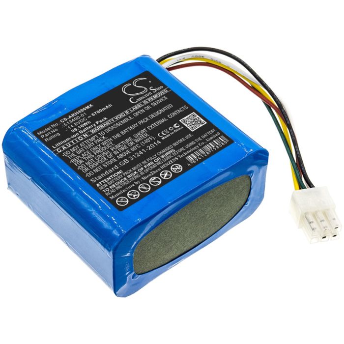 Arjo Huntleigh lääketieteellisen laitteen Air pump yhteensopiva akku 6700mAh