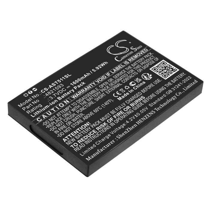 ASSA ABLOY hälytysjärjestelmien VOT1511L2R01 / VingCard Elsafe yhteensopiva akku 1600mAh