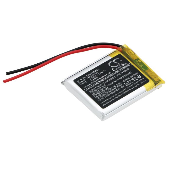Audio-Technica langattomien kuulokkeiden ATH-AR5BT yhteensopiva akku 700mAh