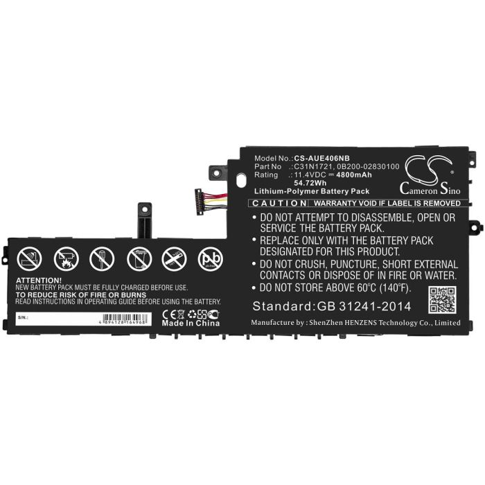Asus VivoBook E406 akku 4800 mAh