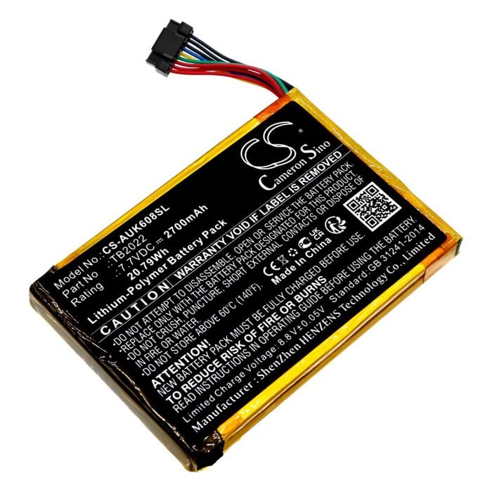 Autel diagnostiikkatyökalun MaxiBAS BT608 yhteensopiva akku 2700mAh