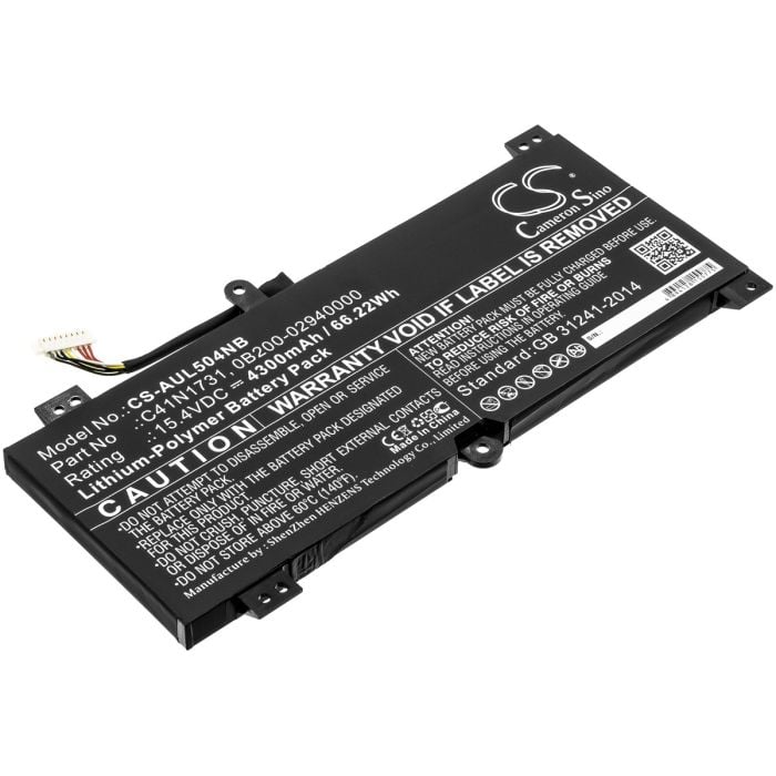 Asus kannettavan tietokoneen G515GV / G515GW yhteensopiva akku 4300mAh Asus kannettavan tietokoneen G515GV / G515GW yhteensopiva akku 4300mAh