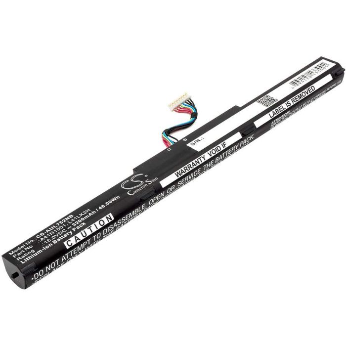 Asus GL752JW, GL752VL, GL752VL-1A akku 3200mAh