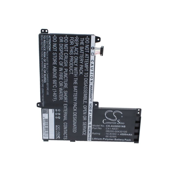 Asus kannettavan tietokoneen Q501L / Q501LA yhteensopiva akku 4500mAh