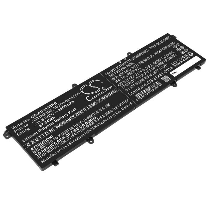 Asus kannettavan tietokoneen Vivobook S 14 OLED K3402ZA-AOQ25031W / Vivobook 14X OLED X1403ZA-BOQ25024W yhteensopiva akku 5800mAh