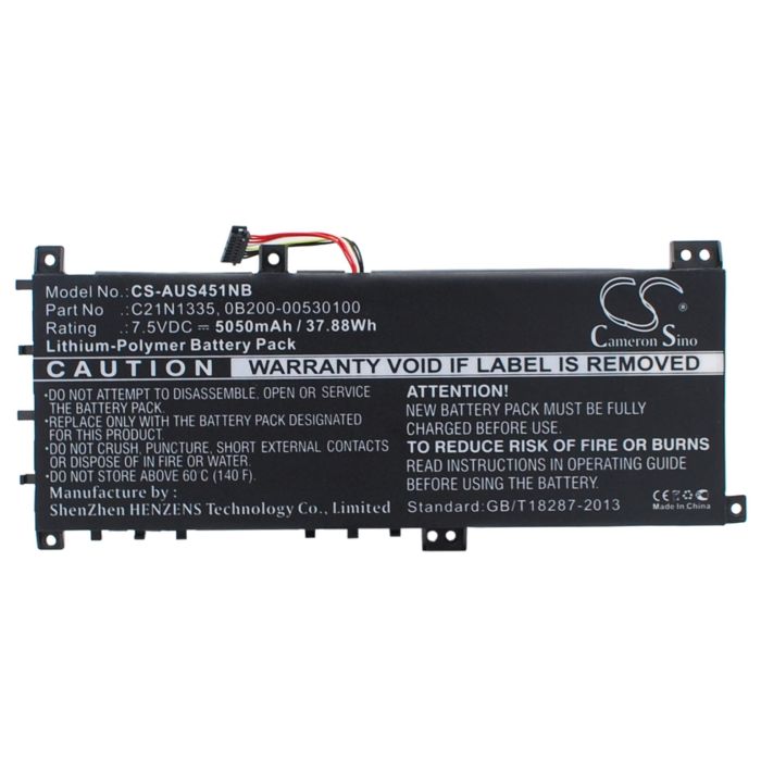 Asus VivoBook S451, VivoBook S451LA, VivoBook S451LB akku 5050 mAh