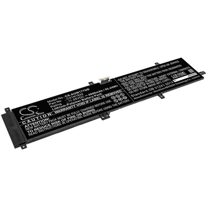 Asus kannettavan tietokoneen ProArt StudioBook 17 H700GV / ProArt StudioBook 17 W700G2T yhteensopiva akku 4800mAh