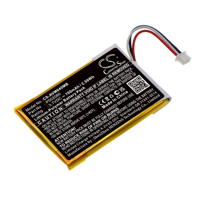 Alecto itkuhälyttimen DVM-64 yhteensopiva akku 700mAh