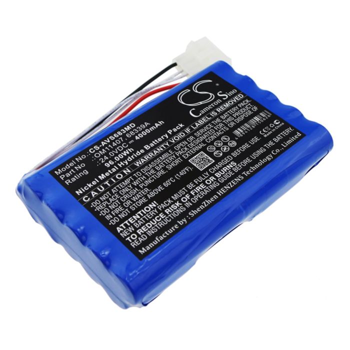 Viasys Healthcare lääketieteellisen laitteen 6068 / 68339A yhteensopiva akku 4000mAh