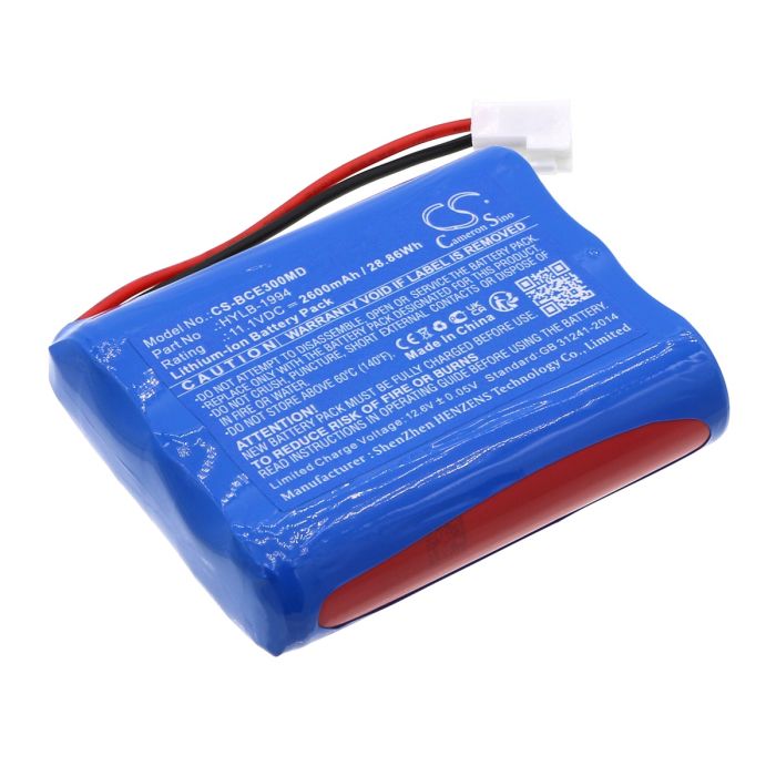 Biocare lääketieteellisen laitteen iE3000 / iE101 yhteensopiva akku 2600mAh