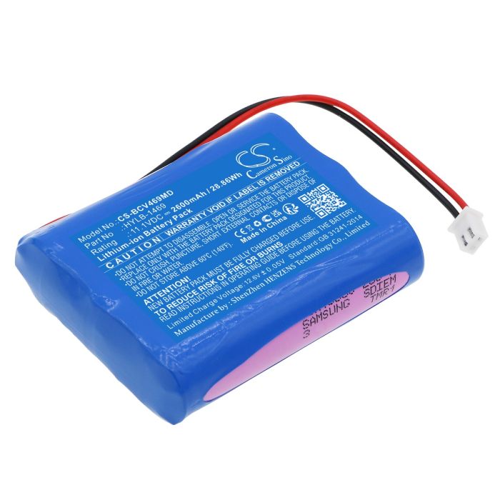Biocare lääketieteellisen laitteen Vital Signs Monitor yhteensopiva akku 2600mAh