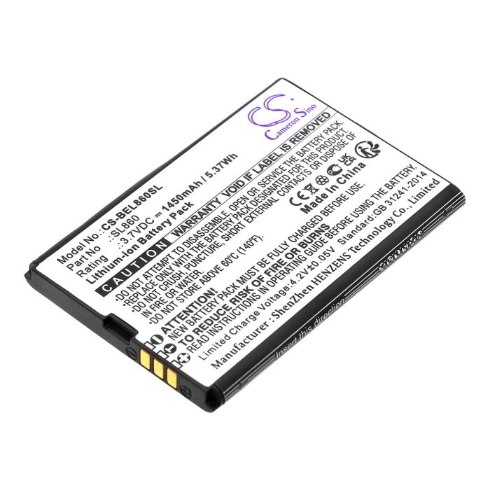 Bea-fon puhelimen SL860 Touch / SL860_EU001B yhteensopiva akku 1450mAh