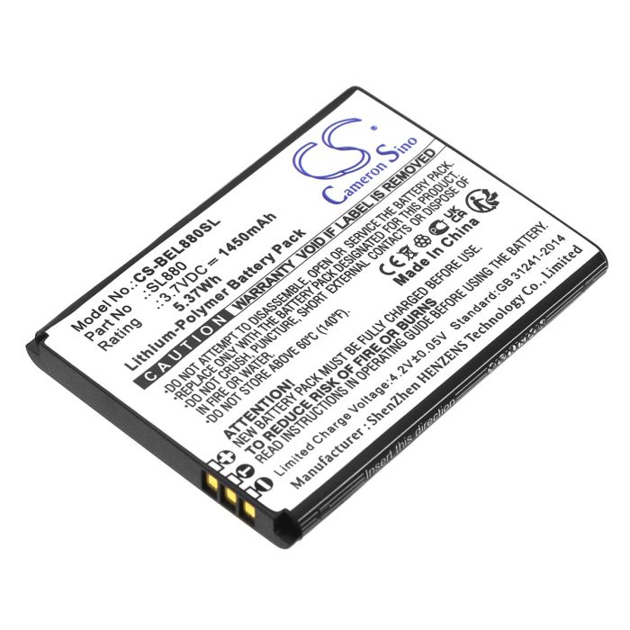 Bea-fon puhelimen SL880 Touch / SL800 4G yhteensopiva akku 1450mAh