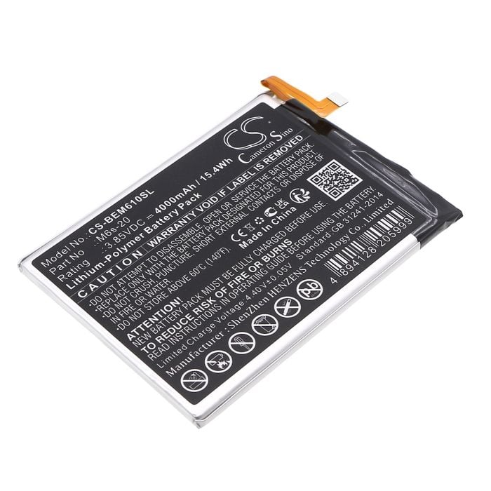 Bea-fon puhelimen M6s Premium / M6s yhteensopiva akku 4000mAh