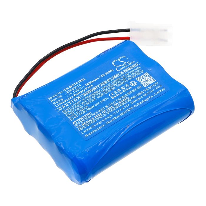 B&G tutkimuslaitteen PTT / Pressurizing Tank Top yhteensopiva akku 2600mAh