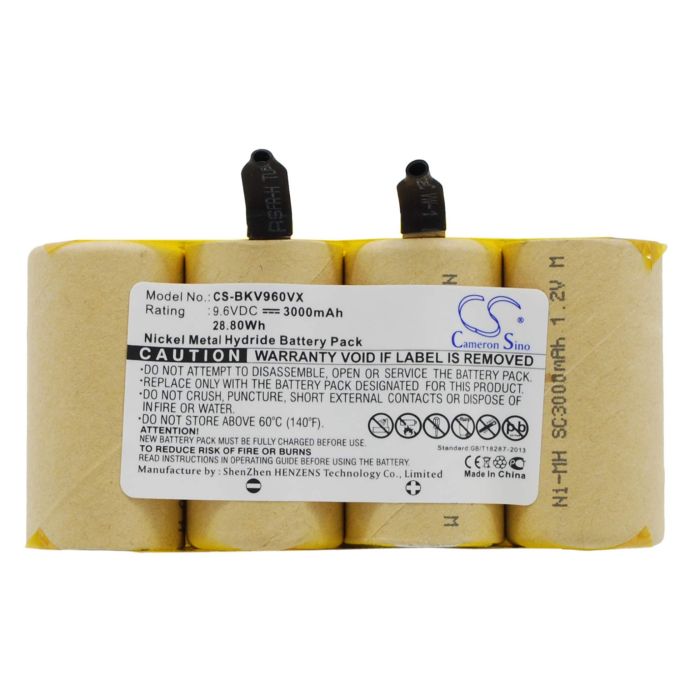Black+Decker DV9605 akku 3000mAh / 28.80Wh