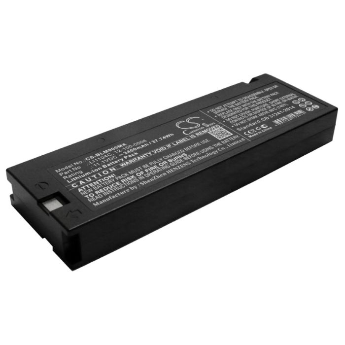 Biolight lääketieteellisen laitteen Argus LMS-10 / M66 yhteensopiva akku 3400mAh