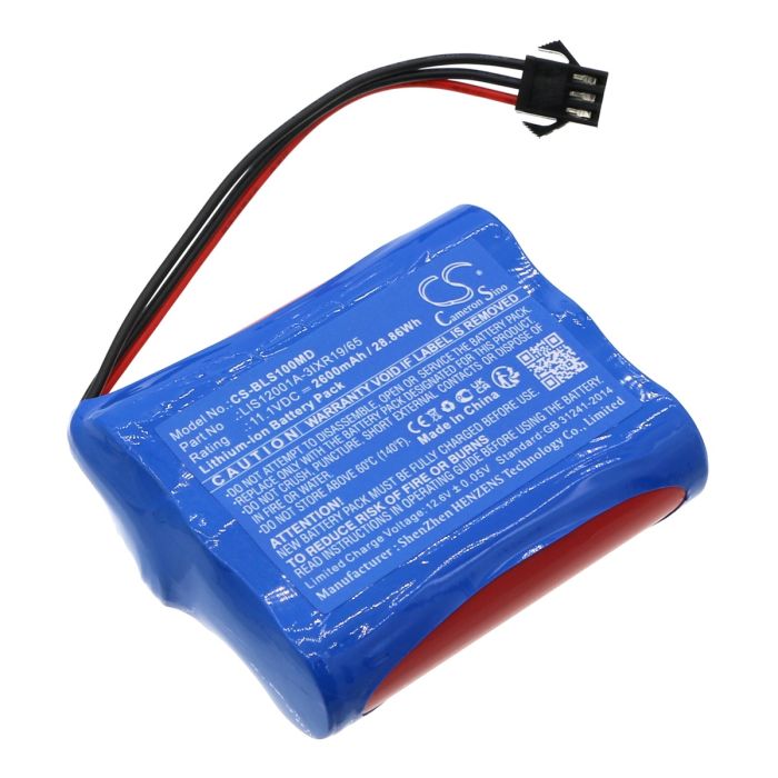 Biolight lääketieteellisen laitteen M10 / S10 yhteensopiva akku 2600mAh