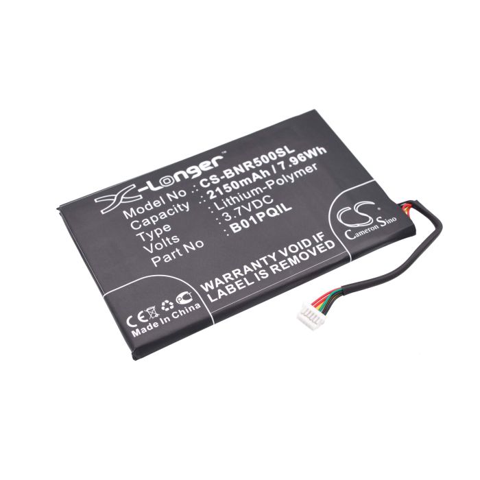 Barnes & Noble BNRV500, Glowlight WiFi, Nook Glowlight akku 2150mAh