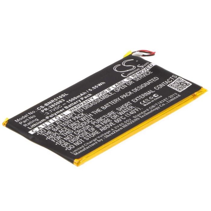 Barnes & Noble BNRV510 akku 1500mAh