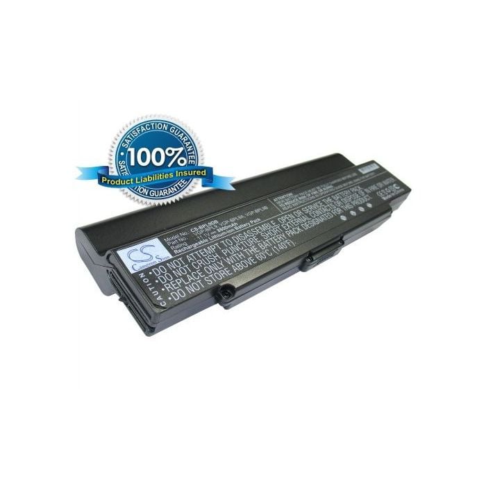 Sony VGP-BPL9, VGP-BPL9A, VGP-BPL9B  akku 8800 mAh musta